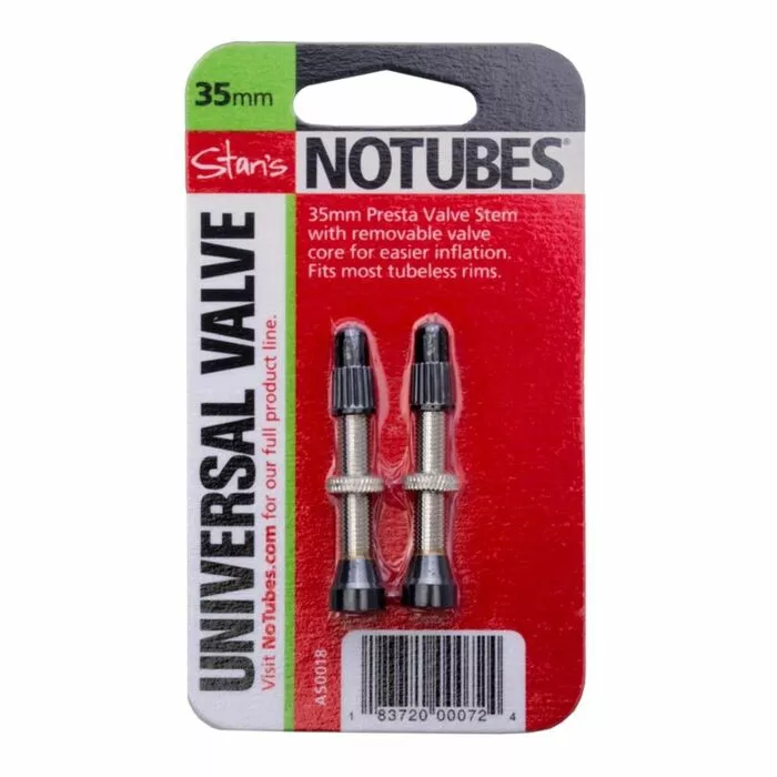 Valves Stan's Notubes 35mm Tubeless (la Paire) 3 Valves Stan's Notubes 35mm Tubeless (la Paire)